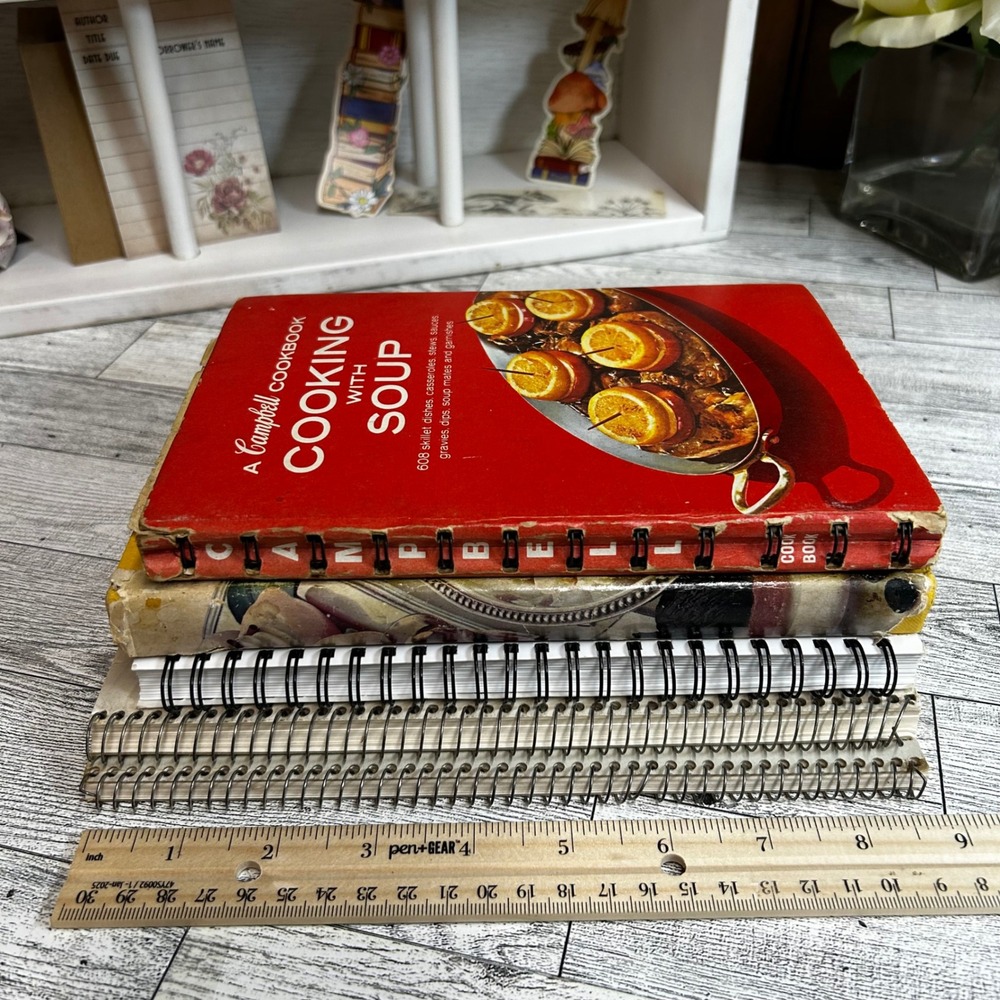 Vintage Cookbook Lot 5 Books Time Life Campbell's Soup Holiday Great Flavors